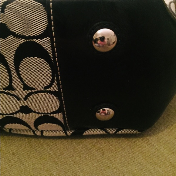 Coach Signature Canvas and Leather Tote - Picture 3 of 4